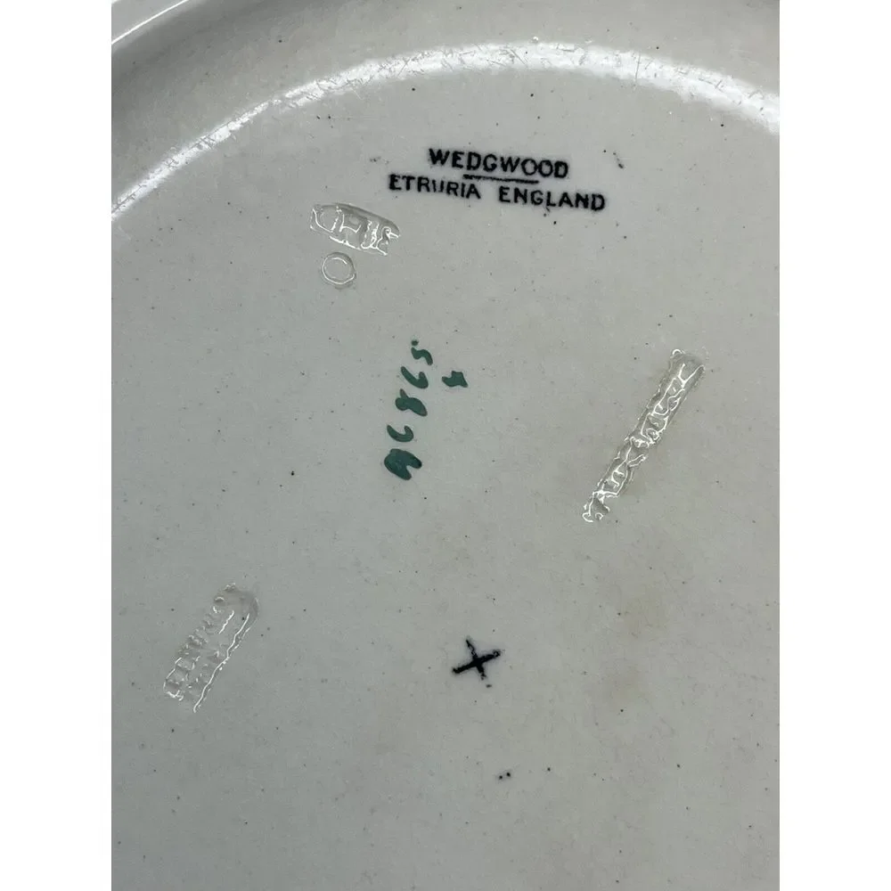 Arts & Crafts Wedgwood‎ Dartmouth Vine Berries Salad Plate Green Orange